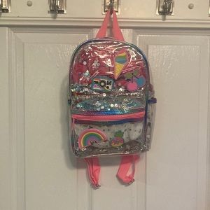 ADORABLE CLEAR SEE THROUGH GIRLS BACKPACK